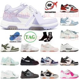 New Designer Casual shoes Out Of Office Luxury platform shoes Low-tops Off Black White Pink Leather Light Blue Patent Trainers white for walking men womens Dhgate 36-45