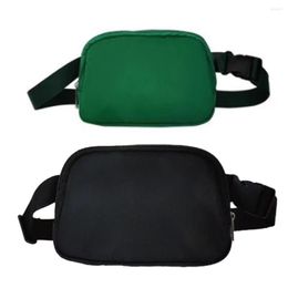 Outdoor Bags Waist Bag Men Women Fitness Waterproof Quick Release Buckle Crossbody Pack Simple Style Paper Pouch Green