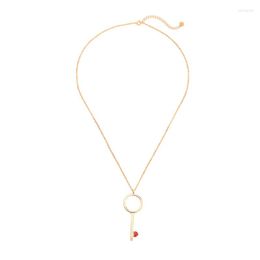 Chains The Key Of Life Long Necklace Simple Trendy Enamel Pendants Adjustable Dress For Women Fashion Jewellery Drop