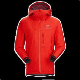 Mens Jackets Coats Designer Arcterys Hoodie Jakets Beta Series Men's Outdoor Sprint Coat Windproof Rainproof Ski Royal Red Dynasty Xs WN-06FT