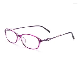 Sunglasses Small Round Frame Lady Reading Glasses Anti-Blue Finished Anti-Fatigue HD