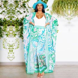 Ethnic Clothing Two Piece Set Women Clothes African Dresses Party Dashiki 2024 Spring Summer Long Maxi Dress Sets Pants Suits 2 Outfits