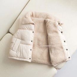 Gilet Autunno Inverno Ragazzi Ragazze Senza maniche Gilet con cappuccio Giacca Stampa cartoon Cappotto Bambini Capispalla caldi Vestiti 231123