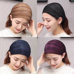 Women Hair Bands Scarves Headband Retro Bandage Elastic Girl Wide Headband Print Wide Headwrap Headpiece Hairband Ladies Hair Accessories