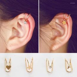 Backs Earrings 2023 One Piece Ear Accessories Simple Fashion Star And Pearl Butterfly Pierceless Bone Clip For Women