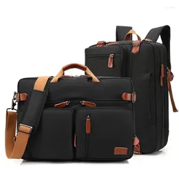 Briefcases Large Convertible Briefcase Men Business Handbag Messenger Bag Casual Laptop Multifunctional Travel Bags Plecak Male Mochila