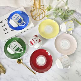 Dinnerware Sets 2023 Arrival Runway Porcelain Dinner Plates Bone China Cup And Saucer Dessert Bread Dishes Luxury Home Decor Gifts