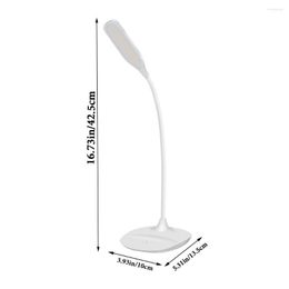 Table Lamps LED Lamp 3 Mode Setting Portable Adjustable Reading Light Touch Control Night For Bedroom