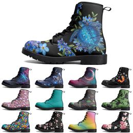 DIY Classic Beautiful Autumn Winter Non-slip Boots for Outdoor Casual Comfortable Elevated Customised Fashionable MistyRose Boots.