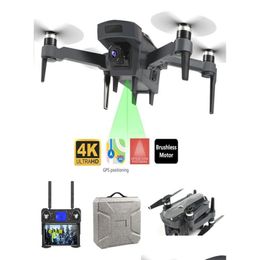 Drones New Drone K20 Gps With 4K Hd Dual Camera Brushless Motor Wifi Fpv Smart Professional Foldable Quadcopter 1800M Rc Distance Drop Otvee