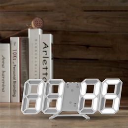 Desk & Table Clocks Nordic Large Digital Wall Clock Kitchen LED Display Home Watch Night USB Electronic Alarm Bathroom244W