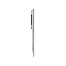 Metal Portable Silver Durable Ballpoint Pen Stationery Writing Tool Stainless Steel