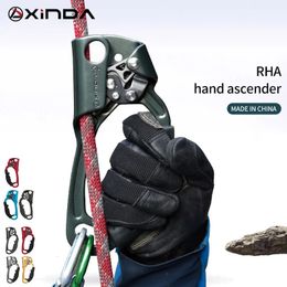 Climbing Ropes XINDA Outdoor Sports Rock Climbing Right Hand Ascender Device Mountaineer Left Handle Ascender Climbing Rope Tools 231124