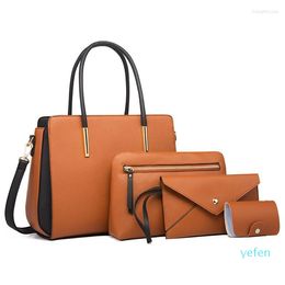 Designer-Evening Bags 2023 Four-piece Set Son Mother Bag Tide Women's Fashion Fresh Cross-body Single Shoulder Handbag Purse Card