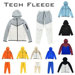 hoodies tech sportswear full zip pant tracksuit set techs fleeces techfleeces sports pants mens designer jackets space cotton Man Joggers Sweatshirts size M-2XL