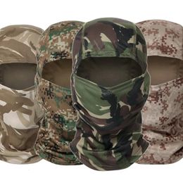 Fashion Face Masks Neck Gaiter Tactical Balaclava Outdoor Bike Cycling Shield Cover Army Military Full Face Mask Hunting Hat Camouflage Balaclava Scarf 231123