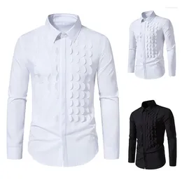 Men's Casual Shirts 2023 Autumn And Winter Long Sleeve Party Wedding Dresses Fashion Versatile Outerwear