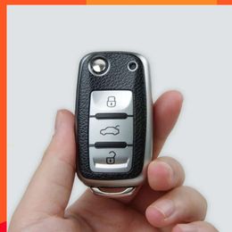 New TPU Leather Car Key Case Full Cover for VW Volkswagen Polo Tiguan Passat Golf Jetta Lavida Skoda Octavia Protection Shell Bag