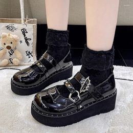 Dress Shoes Lolita JK Uniform Platform Japanese School High Heels Cute Mary Jane College Girls 2023 Women Shoe