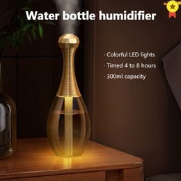 Other Home Garden 300ML air humidifier ultrasonic mini aromatherapy diffuser portable spray USB essential oil atomizer LED light household car 230422