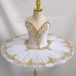 Dancewear Professional Ballet Tutu Dress for Kids Ballet Outfit for Girls Pancake Tutu Ballerina Swan Dress Ballet Cos Costume Stage Show 231124