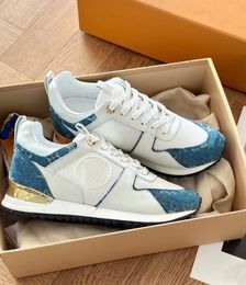 Design Top Luxury Run Away Trainers Shoes Low Top Calfskin Leather Sneaker Shoes Couple Casual Walking Party Wedding Discount Runner Sports EU35-46 With Box