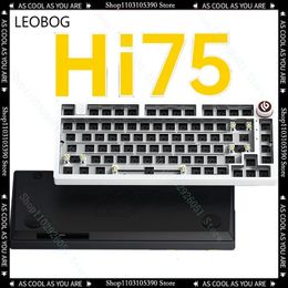 Keyboards LEOBOG Hi75 Aluminum Tuotuo Mechanical Keyboard Kit Full Key Impulse Free Plug Wired Rgb Game Accessories Gift 231123