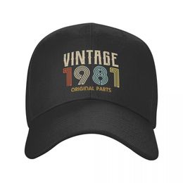 Berets Vintage 1981 All Original Parts Baseball Caps Unisex Outdoor Sun In Dad Hat Breathable Polyester Spring HatBerets BeretsBerets