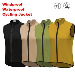 Cycling Jackets Spexcell Rsantce Men Women Windproof Waterproof Sleeveless Cycling Jacket - Lightweight Bike Vest Jerseys Bicycle Clothing 231124