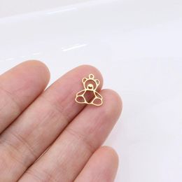 Charms 10pcs 12mm Stainless Steel Shiny Lovely Girl's Jewellery Pendant DIY Handcraft Waterproof Antiallergic