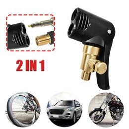 Other Interior Accessories Auto Tire Valve Pump Nozzle Clamp Deflated Car Motorcycle Bike Air Chuck Inflator Inflatable Pump Adapter Thread Connector