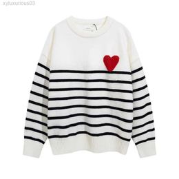 Sweater Man Woman Three Colors Knit Love a Womens Turtleneck Fashion Letter High Collar Stripe Long Sleeve Clothes 20ss