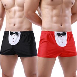 Underpants Bowknot Men Boxer Shorts Mens Panties Underwear Cotton For Male Couple Sexy Set Brand Boxers Lot Soft