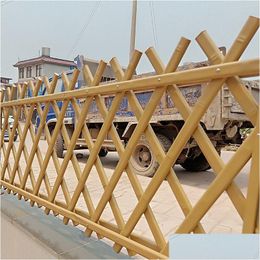 Fencing Trellis Gates Aluminum Alloy Imitation Bamboo Guardrail Park River Scenic Area Villa Farmland Drop Delivery Home Garden Patio Otduh