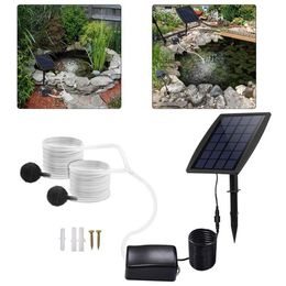 Air Pumps & Accessories Solar Pump Kit Inserting Ground Water Oxygenator Aerator With Oxygen Hoses Stone For Pond Fish Garden291u