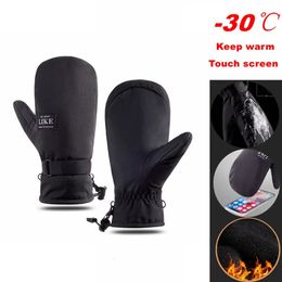 Ski Gloves Winter Skiing Touch Screen Warm Camping Outdoor Sports Non slip Hiking Windproof Cycling Men Women 231124