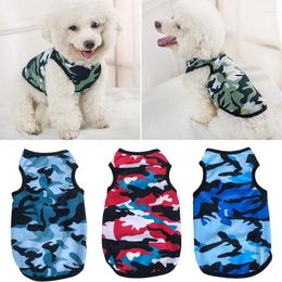 Dog Apparel 2023 Camouflage Pet Tank Top For Fashion Small Vest Soft Puppy Shirt Sun Protection T-shirt Clothing