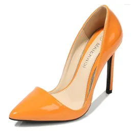 Dress Shoes 4.33in Heel Height Sexy PU Pointed Toe Stiletto Pumps Hingh Heels Party US Size 5-14 No.666-51