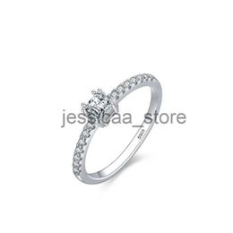 Band Rings 2023 mother's Day Collection Silver Simple Twisted R14K Gold Plated Cubic Zirconia Eternity Band for Women SmartBuy J231124