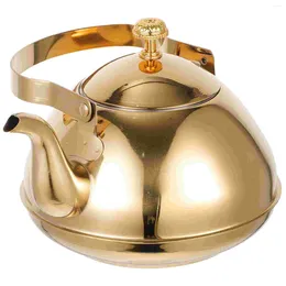 Dinnerware Sets Stainless Steel Teapot Desktop Kettle Boiling Fast Water Pitcher Lid Camping Household Coffee Handle