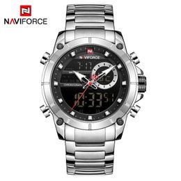 Other Watches Relogio Masculino NAVIFORCE Top Brand Men Watches Fashion Luxury Quartz Watch Mens Military Chronograph Sports Wristwatch Clock 231124
