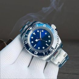 Mens watch 44MM sea dweller movement watches high quality 3135 deep blue dial Sapphire stainless steel waterproof with Sliding buckle classic luxury business watch