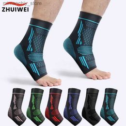 Ankle Support 1 PCS Sports Protective Gear Football Ank Support Basketball Ank Brace Nylon Ank Compression Support Q231124