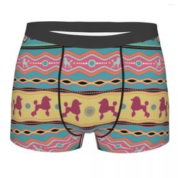 Underpants Male Cool Poodle Dog Colourful Pattern Underwear Pet Animal Boxer Briefs Soft Shorts Panties