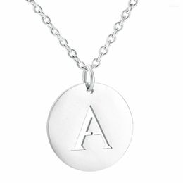 Pendant Necklaces Fashion Stainless Steel Jewellery Personalised Name Letter Shape Necklace