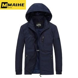 Men's Jackets Windbreaker Waterproof Military Hooded Water Proof Wind Breaker Casual Coat Male Clothing Autumn Men 231124