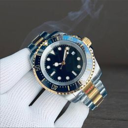 mens watch aaa Designer Watches 44MM Black big Dial 3135 Automatic Mechanical movement sea dweller sapphire waterproof luminous 904L steel gold and silver watch