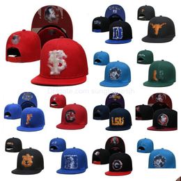 Ball Caps 2023 Man Women Basketball Snapback College Baseball Snapbacks All Teams For Men Embroidery Cotton Football Hats Hip Hop Ou Dhxdh
