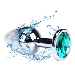 1PCS Small Size Metal Crystal Anal Plug Stainless Steel Anal Butt Plug Sex Products Butt Plug Sex Toys Products For Men Couples