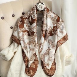 Scarves European And American Versatile Fashionable Square Travel Shawls Headscarves
